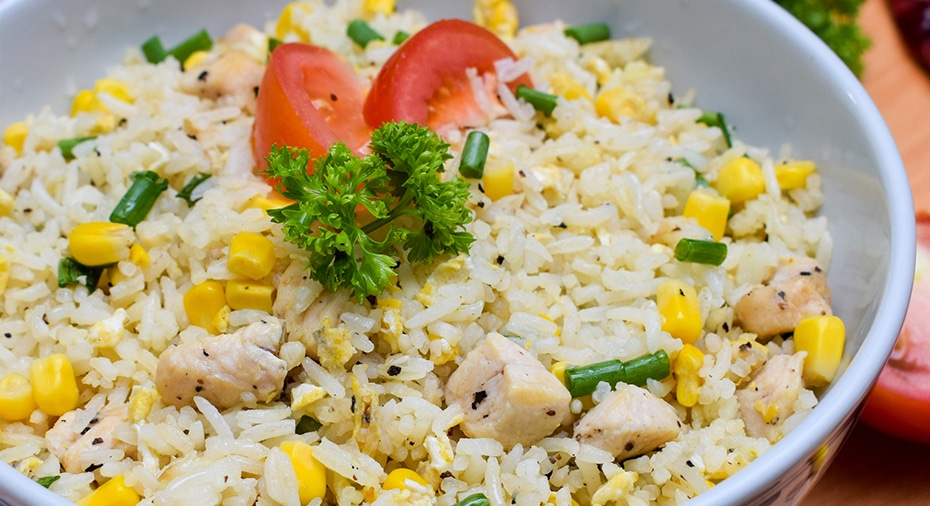 Chicken and Corn Fried Rice