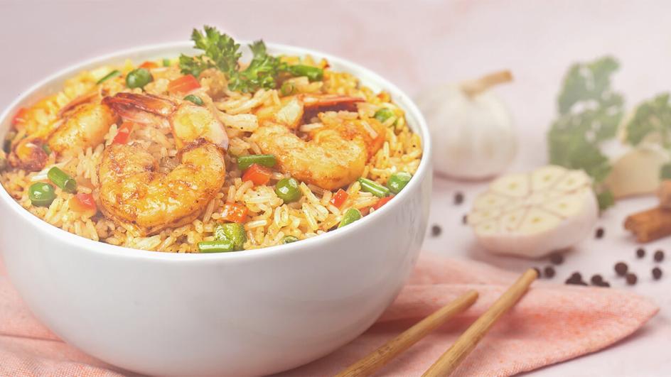 Mongolian Prawn Rice