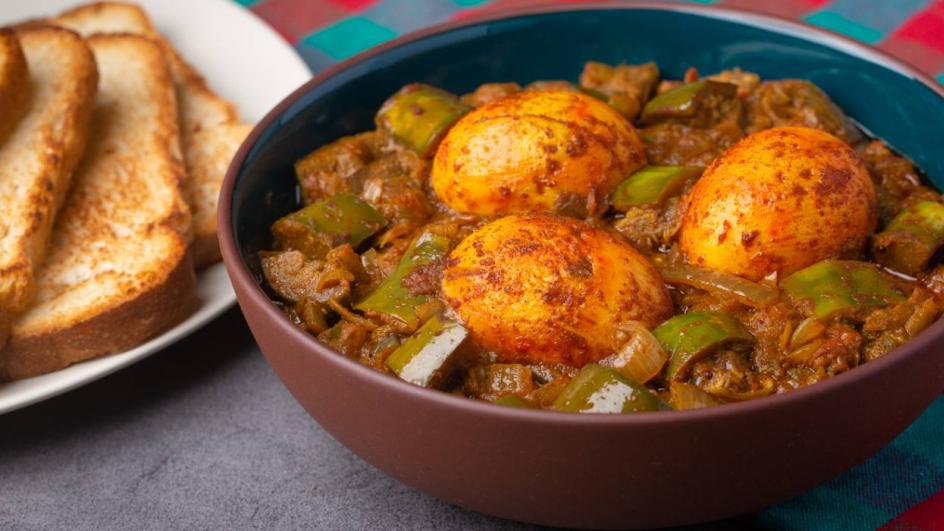 Egg Masala With Eggplant