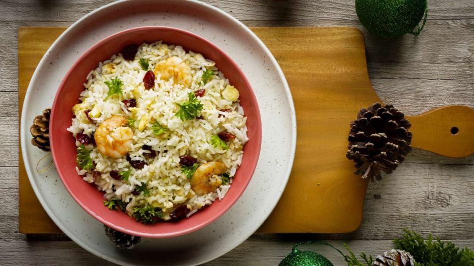 Shrimp & Cranberry Rice (Festive Rice)