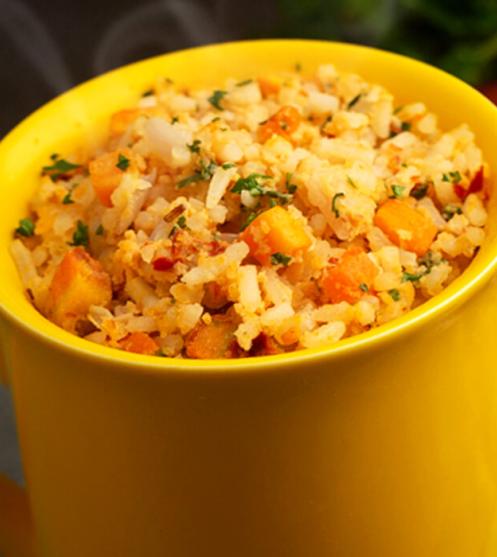 Spicy Egg and Cheese Mug fried rice