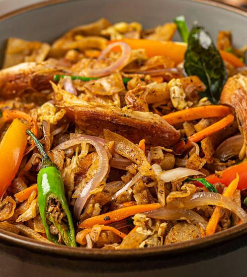 Roast Chicken Kottu