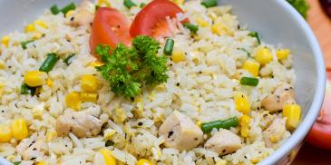 Chicken and Corn Fried Rice