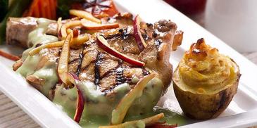Grilled Chicken with Apple Sauce