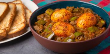 Egg Masala With Eggplant