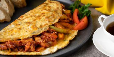 Devilled Chicken Omelette