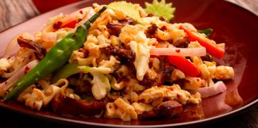 Roast Chicken Cheese Kottu
