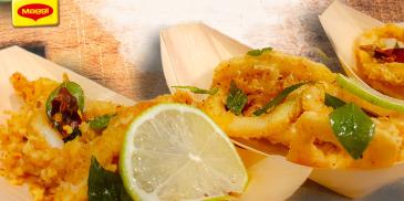Spiced Calamari with Mango Chutney