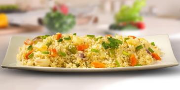 Chunky Vegetable Egg Fried Rice